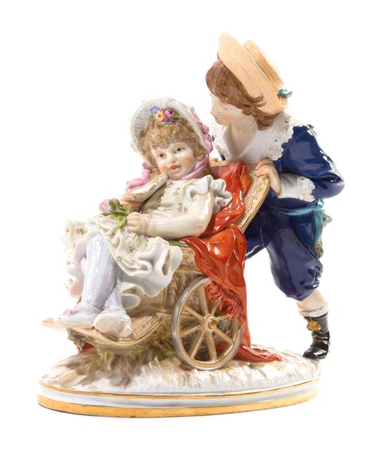 Appraisal: Sale Lot A Meissen Porcelain Figural Group th th century