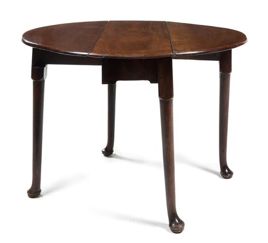 Appraisal: Sale Lot A Queen Anne Style Mahogany Drop Leaf Table