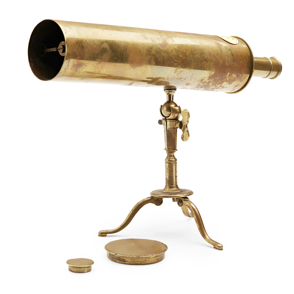 Appraisal: SMALL GREGORIAN -INCH REFLECTING BRASS TELESCOPE TH CENTURY unsigned with