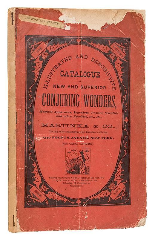 Appraisal: Martinka Co Catalogue of New and Superior Conjuring Wonders Martinka