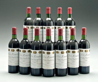 Appraisal: bottles red Bordeaux wine Clos Fourtet St Emilion Grand Cru