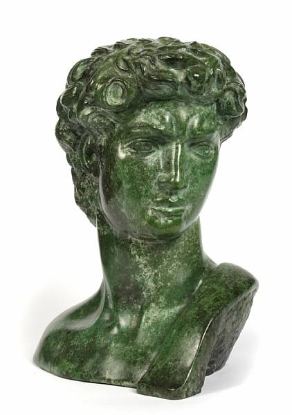 Appraisal: A Felix de Weldon copy of Michelangelo's David bronze height