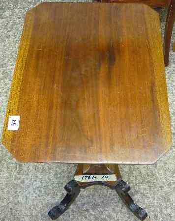 Appraisal: Mahogany Georgian Style Occassional Table