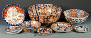 Appraisal: Group of Japanese Imari Porcelain items Group of Japanese Imari