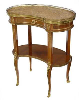 Appraisal: A late th century French mahogany and gilt metal mounted