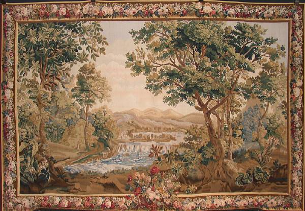 Appraisal: A French tapestry panel height ft in width ft in