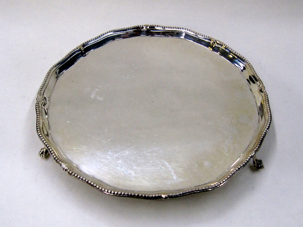 Appraisal: th Century silver salver London