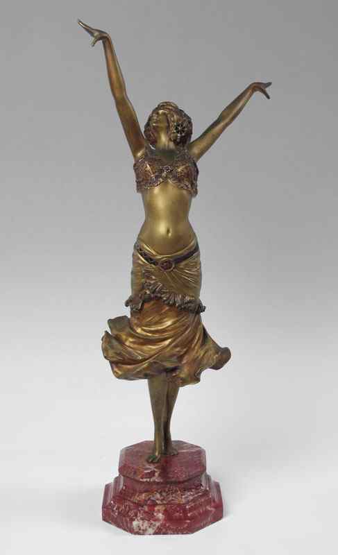 Appraisal: PHILIPPE Paul FRENCH - ''Radha'' depicting a harem dancer Bronze