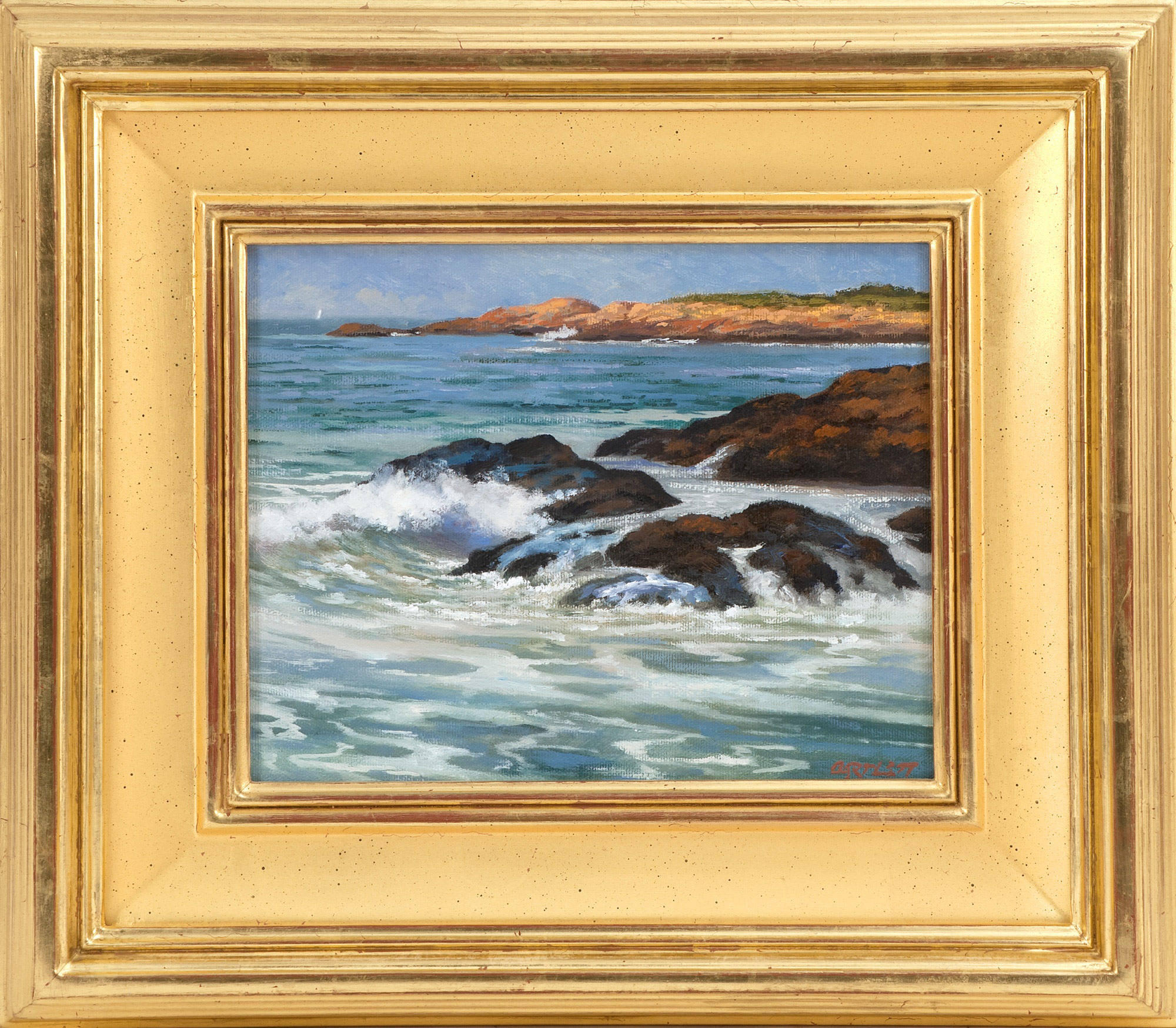 Appraisal: HARLEY BARTLETTAmerican ContemporaryThe rocky coast of Newport Rhode Island Signed