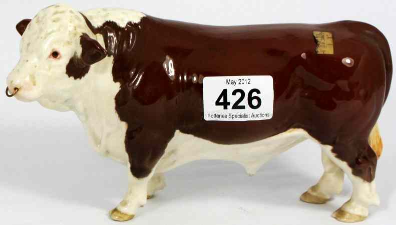 Appraisal: Beswick Polled Hereford Bull a