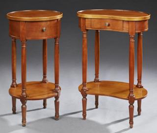 Appraisal: Two French Carved Cherry Nightstands early th c Two French