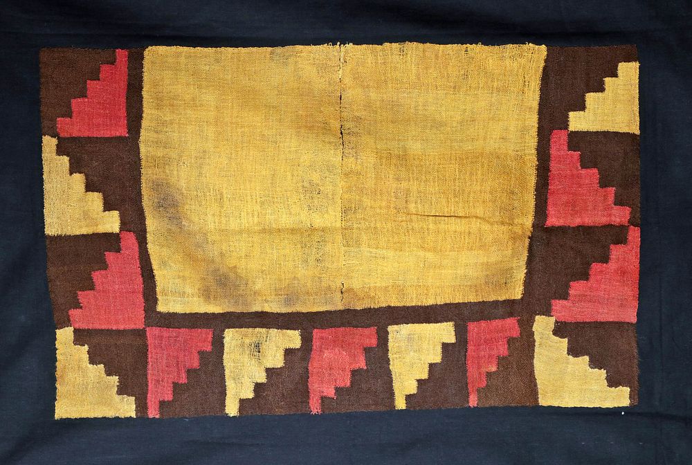 Appraisal: Large Vibrant Nazca Textile Tunic Pre-Columbian South Coast of Peru