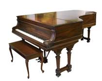 Appraisal: Knabe Piano ca - Gold Metal piano in a beautiful