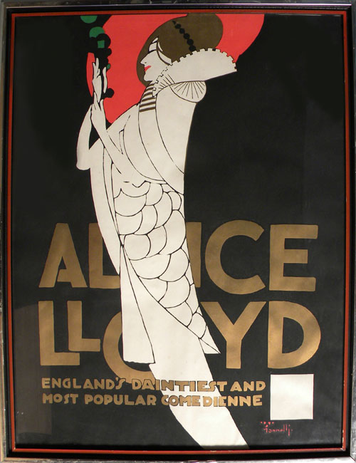 Appraisal: Advertising poster for Alice Lloyd x