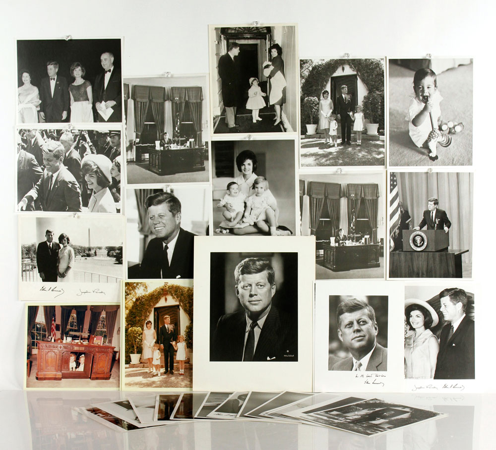 Appraisal: - Kennedy Photographs Lot of fifty-two color and black and