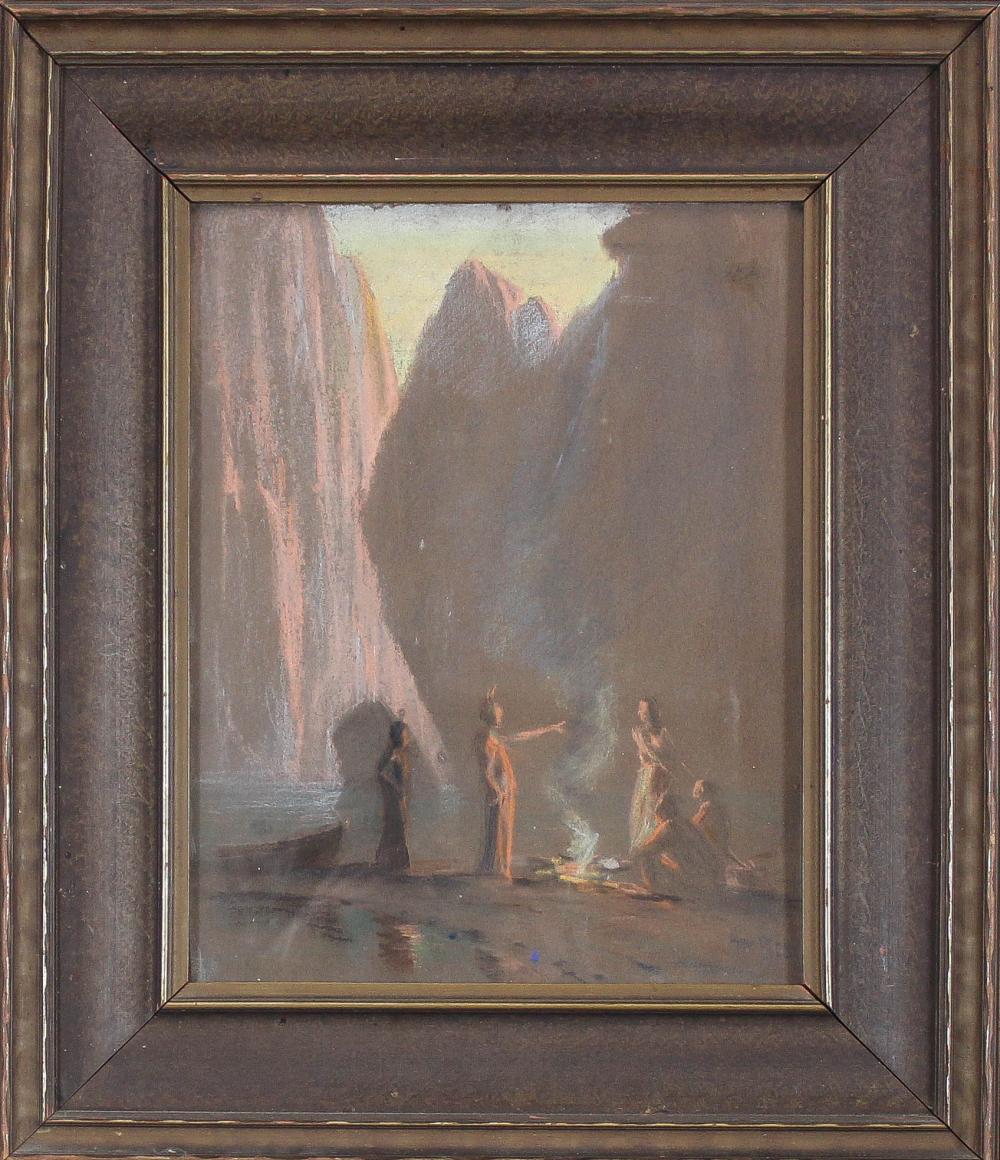 Appraisal: ARTHUR WILLIAM BEST California Arizona Canada - pastel on paper