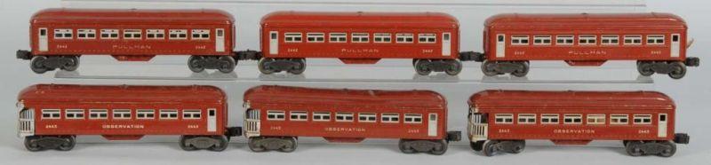 Appraisal: Lot of Lionel Train Series Passenger Cars Description Brown tinplate