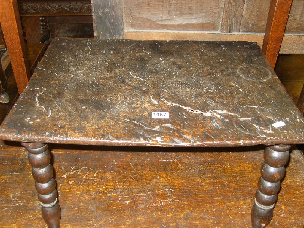 Appraisal: A piece of antique burr walnut timber of rectangular form