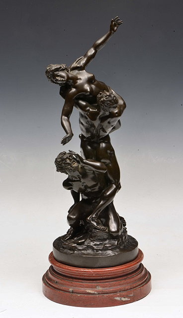 Appraisal: A BRONZE after the Antique by Giambologni 'The Rape of