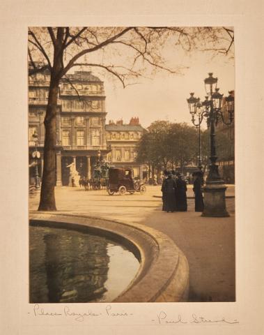 Appraisal: STRAND PAUL - Place Royale Paris circa Hand-colored platinum print