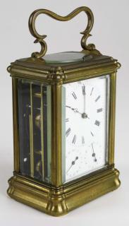 Appraisal: late th c Swiss carriage clock signed Anker Hemming Hebel