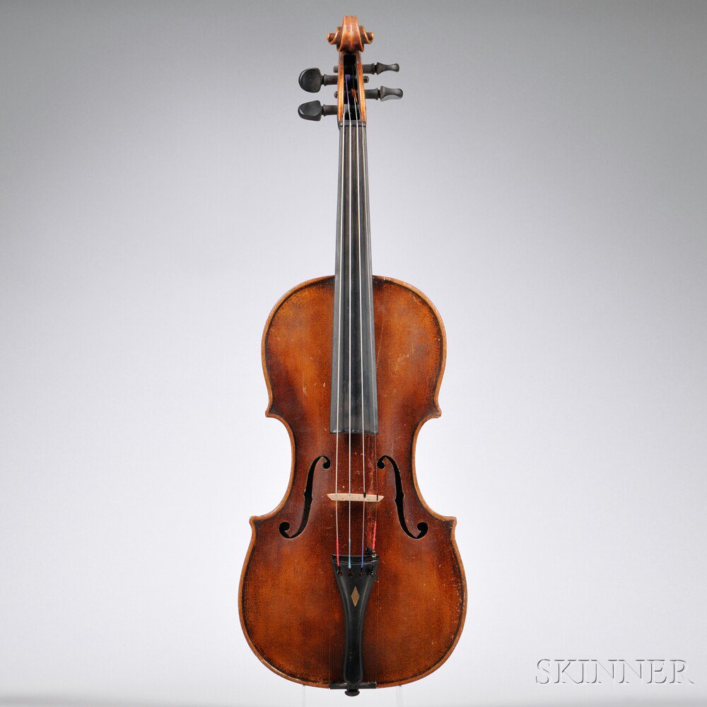 Appraisal: Violin labeled JOHN JUZEK length of back mm with case