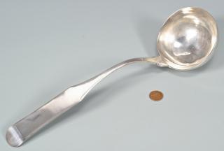 Appraisal: Coin Silver Punch Ladle Blanchard incuse mark Coin Silver Punch