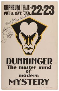 Appraisal: Dunninger Joseph Dunninger the Master Mind of Modern Mystery Long