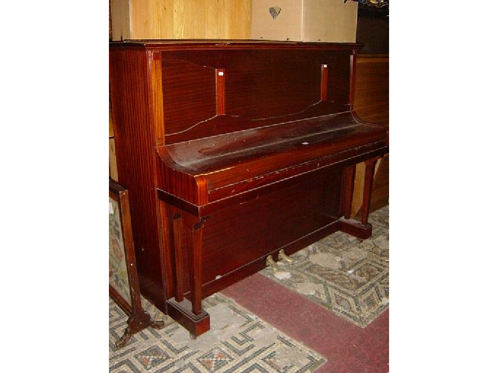 Appraisal: An Allison upright iron framed and over strung piano in