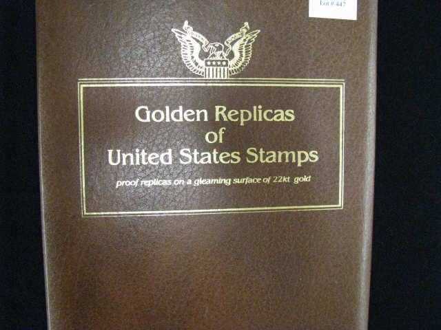 Appraisal: k Golden Replica Stamp Cover Collection covers in deluxe album