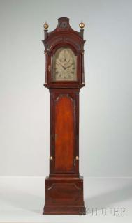 Appraisal: Samuel Toulmin Mahogany Longcase Clock London c pagoda top with