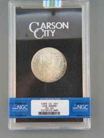 Appraisal: Carson City Morgan Silver Dollar certified graded MS- by N