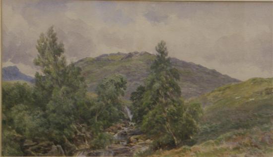 Appraisal: J MacWhirter R A - Watercolour A view of hills