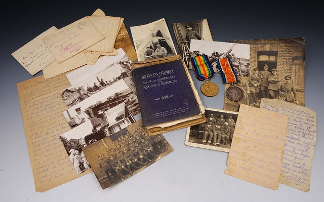 Appraisal: A COLLECTION OF WORLD WAR Memorabilia To include medals of