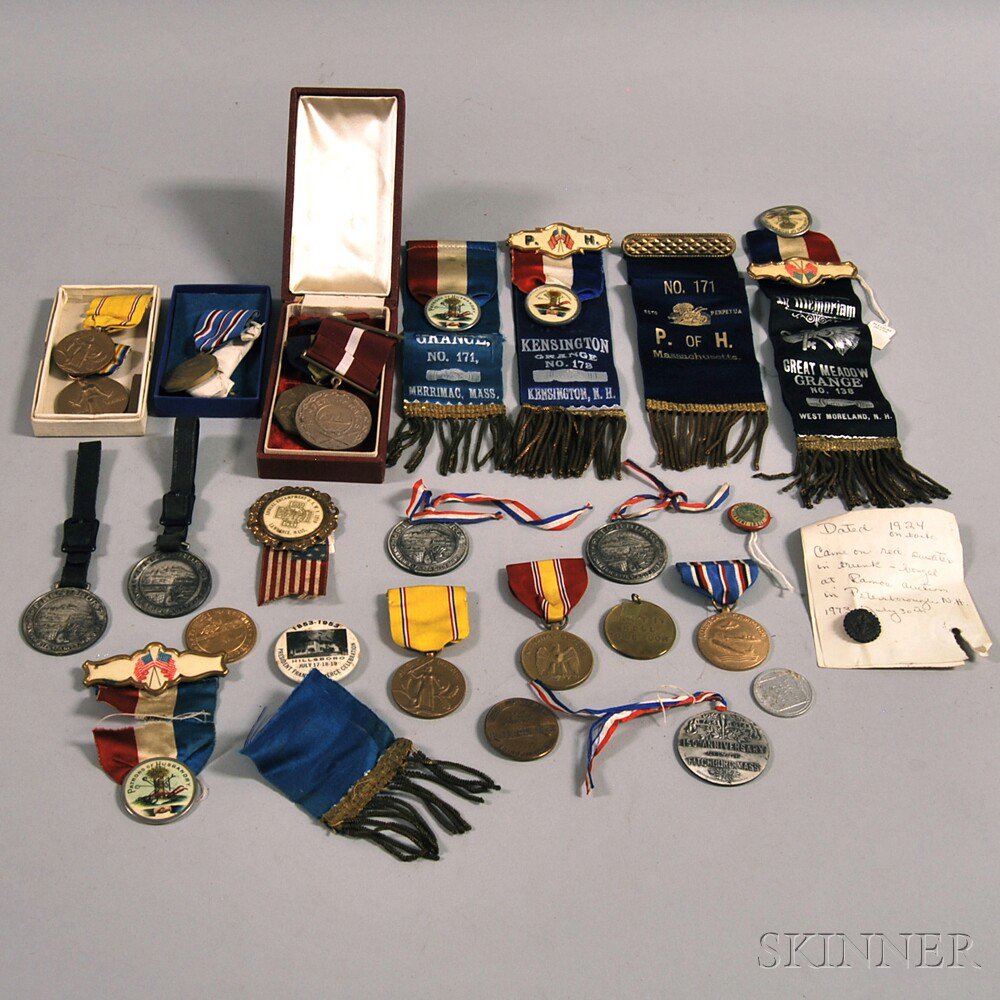 Appraisal: Group of Assorted Medals and Ribbons including commemorative medallions for