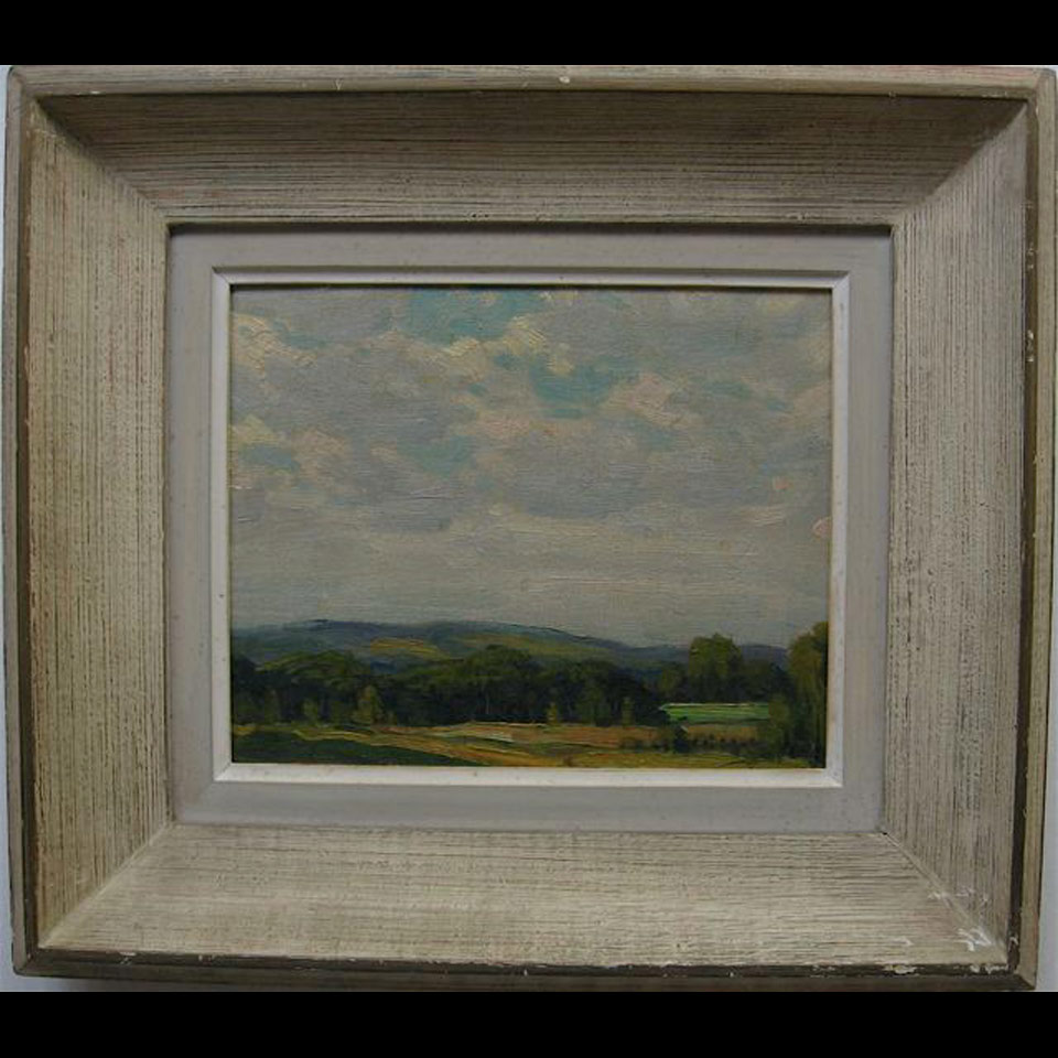 Appraisal: UNTITLED LANDSCAPE ADOLPHUS GEORGE BROOMFIELD - CANADIAN OIL ON CANVASBOARD