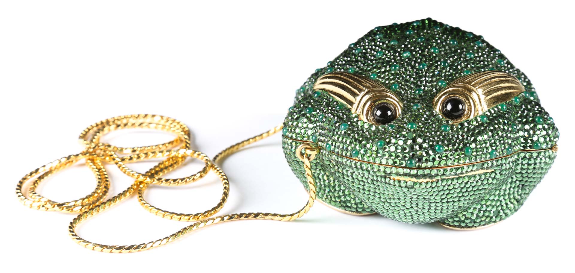 Appraisal: A Judith Leiber Crystal Frog Minaudiere