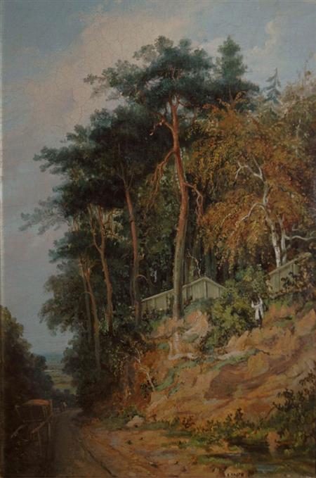 Appraisal: Attributed to Richard H Hilder Untitled Trimming the Hedges Beside