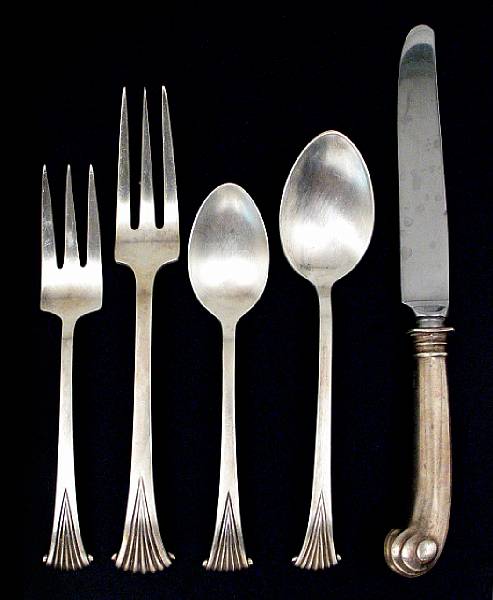 Appraisal: A sterling partial flatware setTuttle Silver Company Boston MAOnslow Comprising