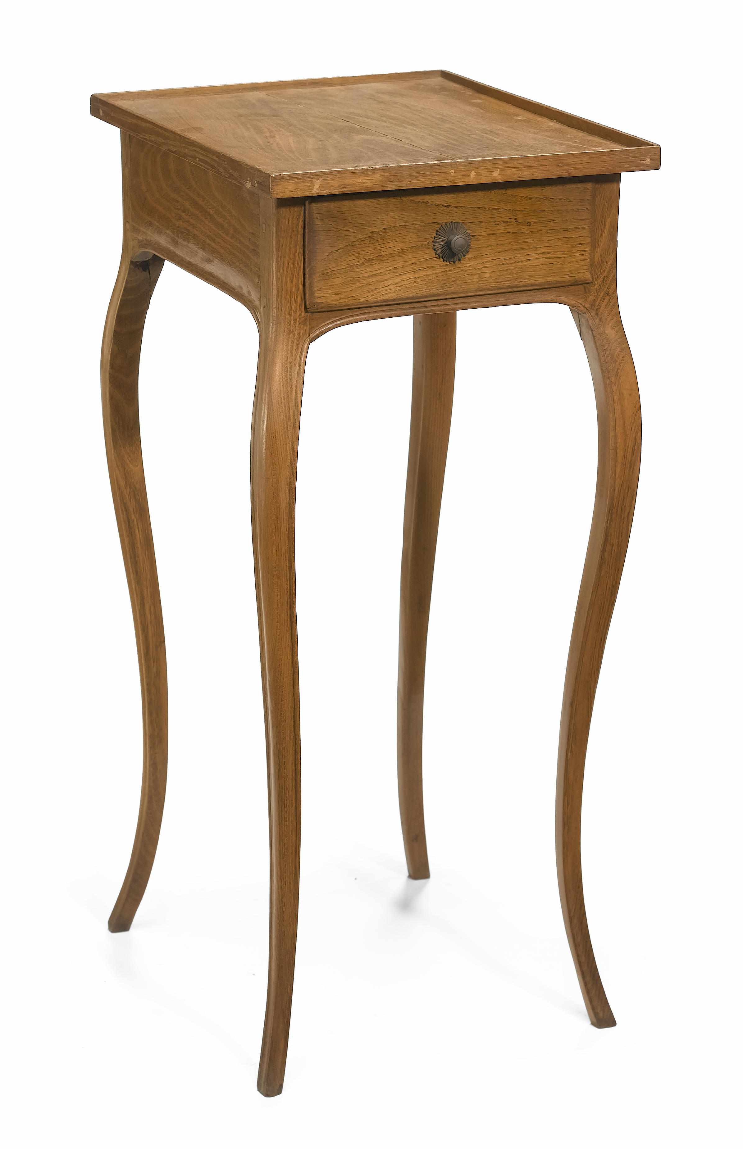 Appraisal: A Louis XV walnut and chestnut table ambulante third quarter