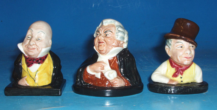 Appraisal: Dickens Busts Micawber Buzfuz and Sam Weller