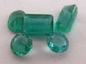 Appraisal: A quantity of loose polished emeralds approx carats VAT will