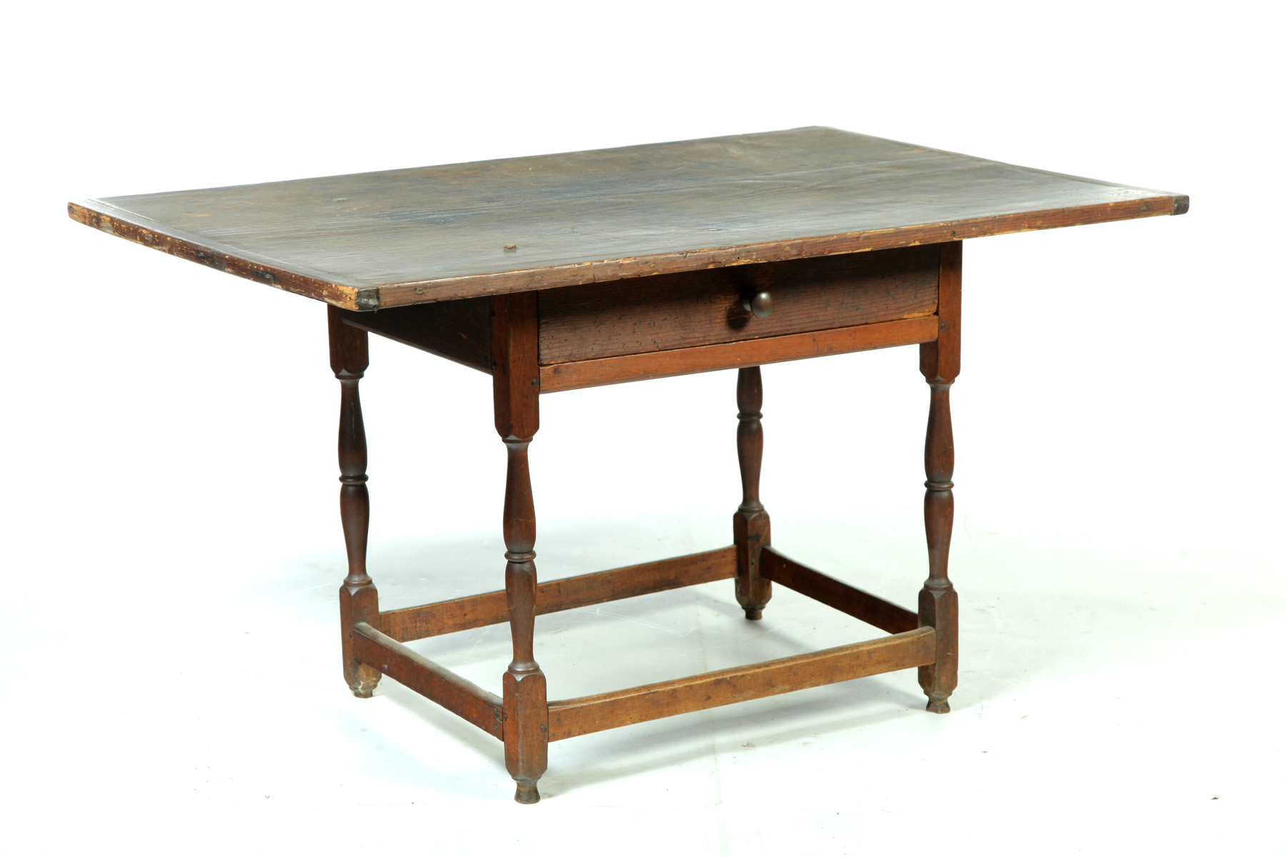 Appraisal: NEW ENGLAND TAVERN TABLE Late th century maple and pine