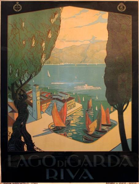 Appraisal: Property of Heller Ehrman Lago di Garda Riva c Lithograph