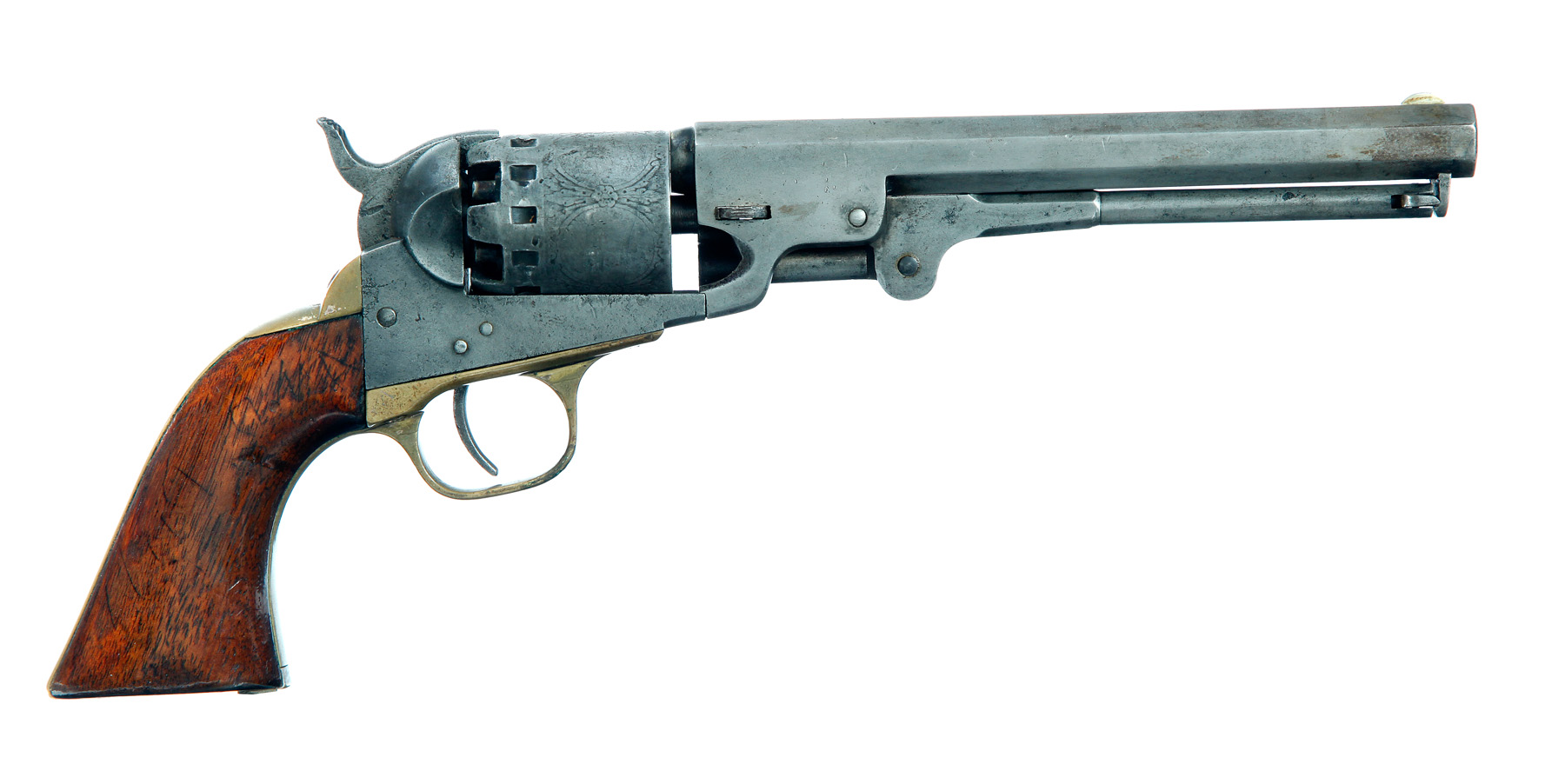 Appraisal: MANHATTAN PERCUSSION CALIBER REVOLVER American mid th century Manhattan Navy