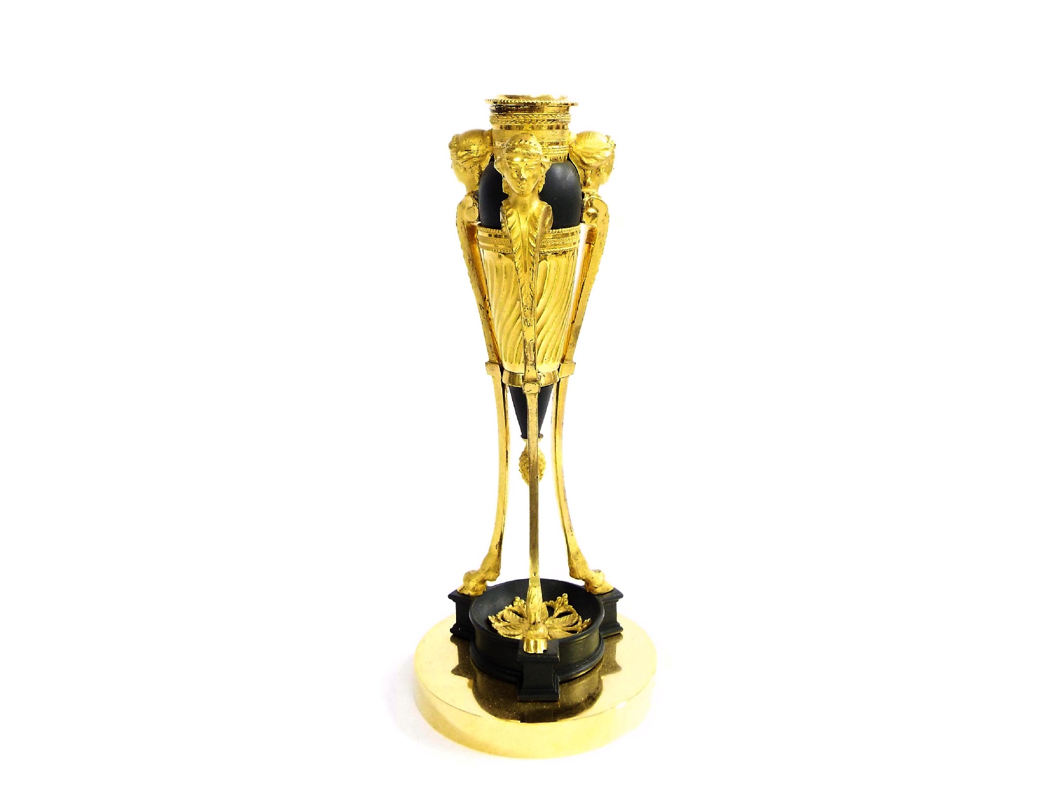 Appraisal: Attractive French ormolu and bronze candlestick in the Neo-Classical manner