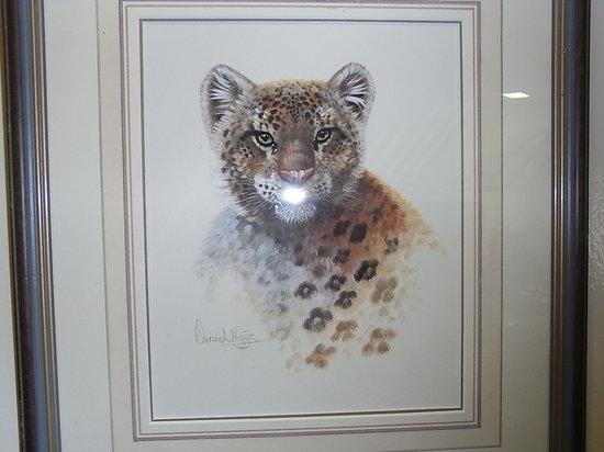 Appraisal: WARWICK HIGGS British b A Young Leopard signed in pencil