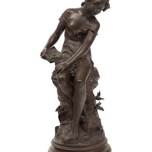 Appraisal: After Auguste Moreau French - Late th Century Maiden with