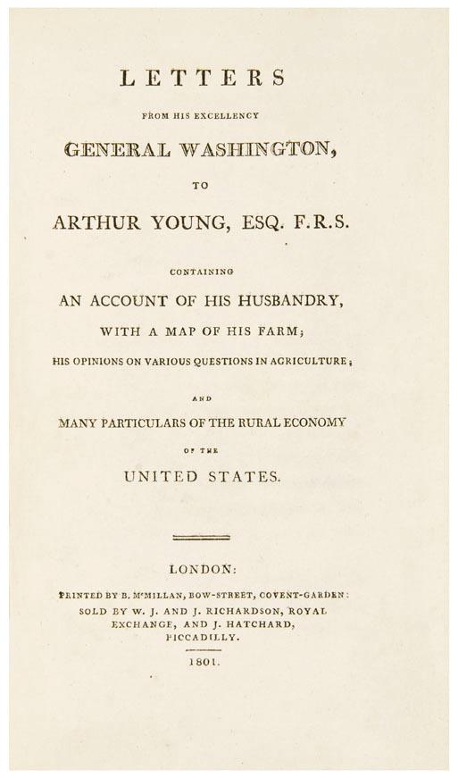 Appraisal: WASHINGTON George - Letters from His Excellency General Washington to