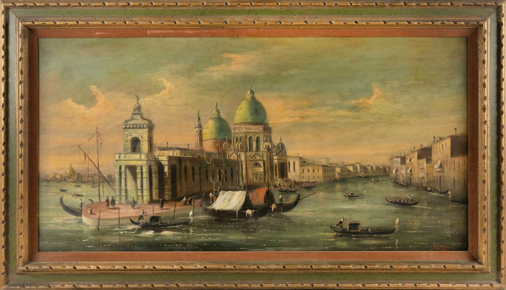 Appraisal: ITALIAN SCHOOL EARLY TH CENTURY VENETIAN SCENE OIL ON CANVAS